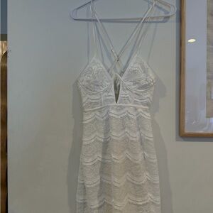 For Love And Lemons White Lace Mini Dress